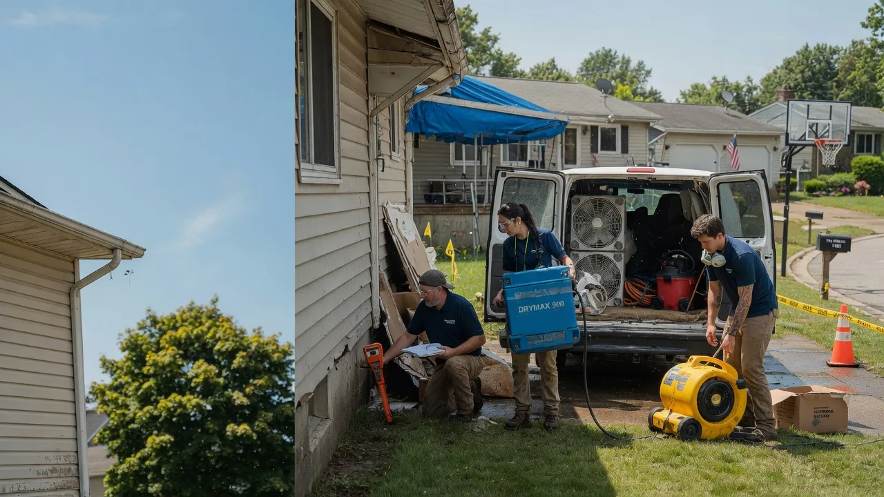 Ceiling Leak Cleanup in Lafferty, OH near me