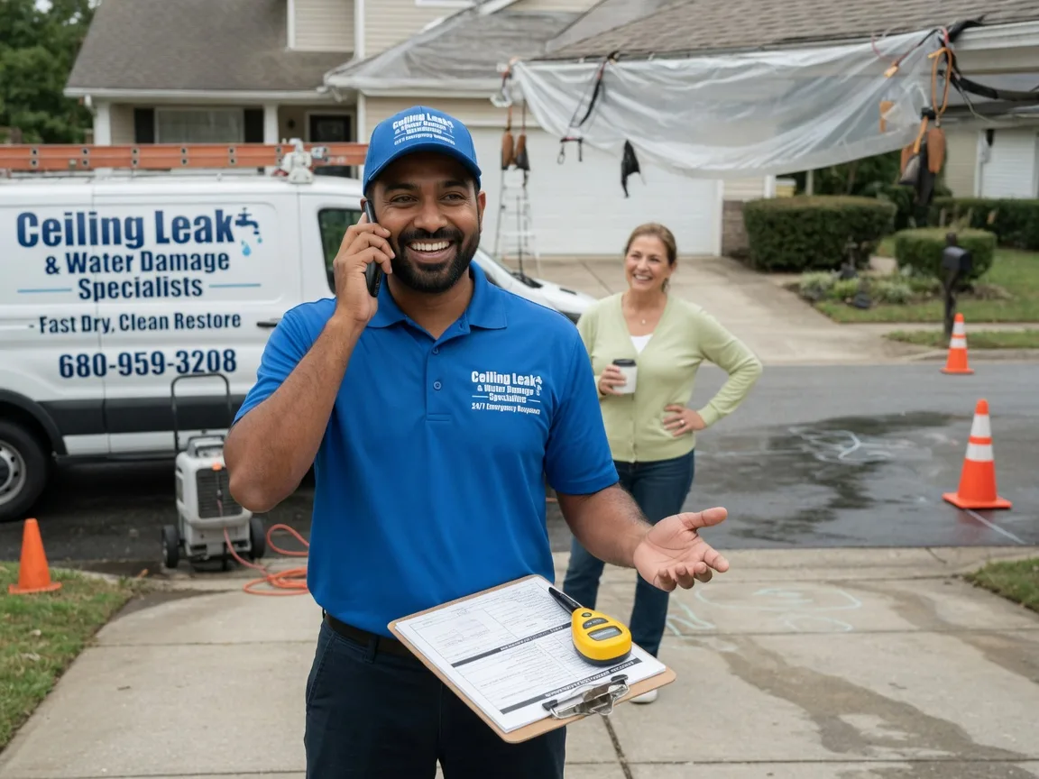 Ceiling Leak Cleanup Lafferty, OH FAQs